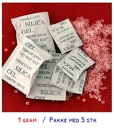 Silica Gel tørreposer 1 gram