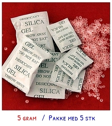Silica Gel tørreposer 5 gram