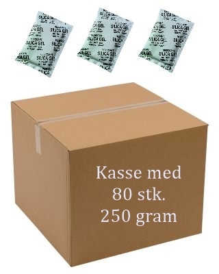 Silica Gel , 250 gram , 80 stk.